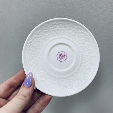 Блюдце порцелянове 11,7 см до чашки кавової 100 мл TU3111 Tudor TU3163