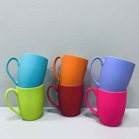 Набір чашок порцелянових 6 шт 350 мл Яскравий мікс Saida 4402