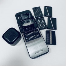 Тертка з нержавіючої сталі зі знімними насадками 29.5*10.3*2 см 6 предметів Kamille KM-3005