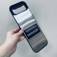 Тертка з нержавіючої сталі зі знімними насадками 29.5*10.3*2 см 6 предметів Kamille KM-3005