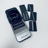 Тертка з нержавіючої сталі зі знімними насадками 29.5*10.3*2 см 6 предметів Kamille KM-3005