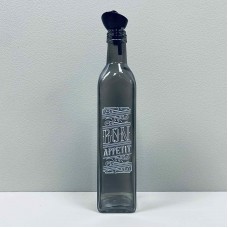Пляшка для олії 500 мл Herevin Transparent Grey White Bon Appetit 151431-146