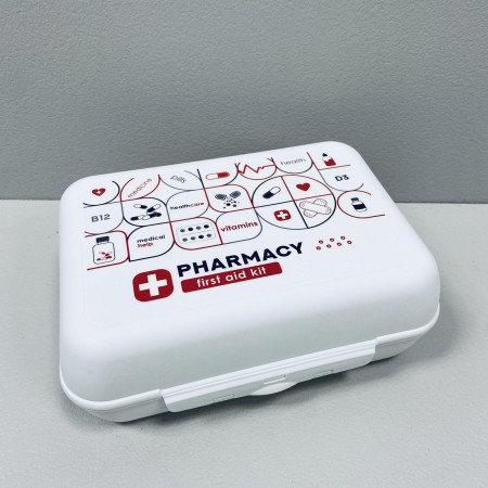 Контейнер для зберігання "Аптечка" 18,5*13*7 см Алеана 127048 білий