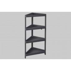 Поличка в ванну кімнату 4-х ярусна кутова 45*26*105 см Алеана 127061 граніт