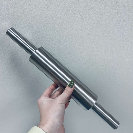 Качалка з нержавіючої сталі для розкочування тіста 32 см RYJ R97330-30