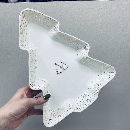 Блюдо порцелянове 30,5 см "Зимова казка" BonaDi 498-307