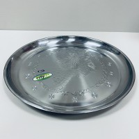 Піднос металевий 38 см круглий A-Plus 1114