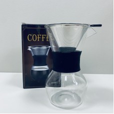 Заварник -кемекс для заварювання кави з фільтром 300 мл Frico FRU-337
