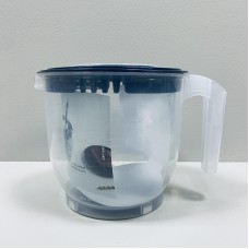 Ємність для змішування з кришкою пластикова 2,2 л Dunya Plastik 10200 прозора з сірим