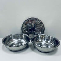 Набір миска, друшляк, тертка  26 см Нержавіюча сталь A-Plus 2217