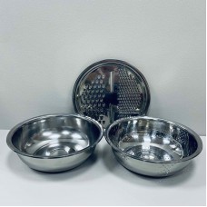 Набір миска, друшляк, тертка  26 см Нержавіюча сталь A-Plus 2217