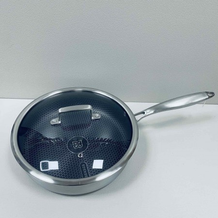 Сковорода із нержавіючої сталі зі скляною кришкою 26*7 см Edenberg EB-14152