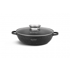 Сотейник-казан алюмінієвий з мармуровим антипригарним покриттям 2,5 л 24 см Edenberg EB-8159