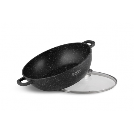 Сотейник-казан алюмінієвий з мармуровим антипригарним покриттям 2,5 л 24 см Edenberg EB-8159