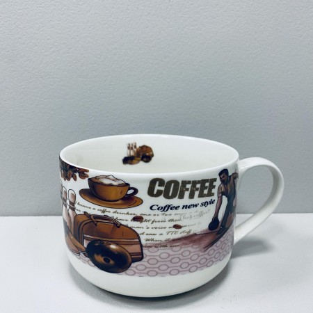 Чашка порцелянова  "Боулінг" 700 мл 12,2*9 см XXL S&T 3188