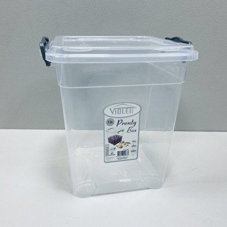 Контейнер пластиковий 7 л 23,5*21,5*25,5 см Prenty Box Violet House 0487