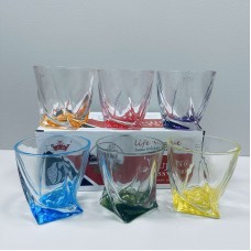 Набір склянок Quadro 6 шт 340 мл Yujing GlassWare Color 2772-1/819087