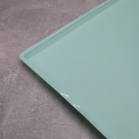 Килимок-деко для приготування пастели та випічки з бортиком 37*30*1см Stenson MH-3308 бірюзовий
