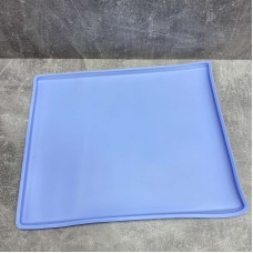 Килимок-деко для приготування пастели та випічки з бортиком 37*30*1см Stenson MH-3308 блакитний