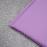 Килимок-деко для приготування пастели та випічки з бортиком 37*30*1см Stenson MH-3308 фіолетовий
