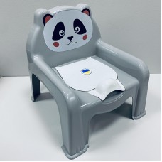 Горщик дитячий h-39.3 см "Крісло-Звірята" Алеана 124070 сірий