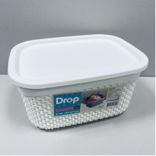 Корзина для зберігання пластикова 3,3 л Ucsan Рlastik M-1162 біла