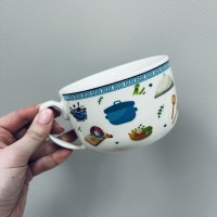 Чашка порцелянова  "Кухня" 650 мл 12,6*8,3 см XXL S&T 3185 декор ЧАШКА