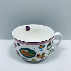 Чашка порцелянова  "Кухня" 650 мл 12,6*8,3 см XXL S&T 3185 декор МИСКИ