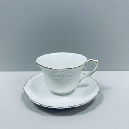 Чашка з блюдцем порцелянова "Біла ніч" 220 мл S&T 2340