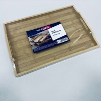Таця бамбукова прямокутна з ручками 40*28*4,2 см Eurogold 7108200009