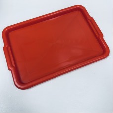Піднос пластиковий 45*30*1,5 см прямокутний Горизонт 44444-101/К142 червоний
