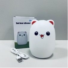 Дитячий світильник нічник акумуляторний силіконовий "Котик" ZH-112