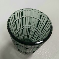 Склянка з кришкою та силіконовою соломинкою темно-зелена Лінії LOVWISH MLJZ/L 8551