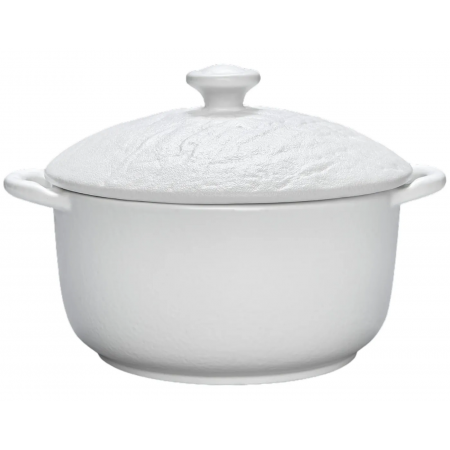 Горщик для запікання з кришкою 18см/600 мл Wilmax Slatestone White WL-661540/A