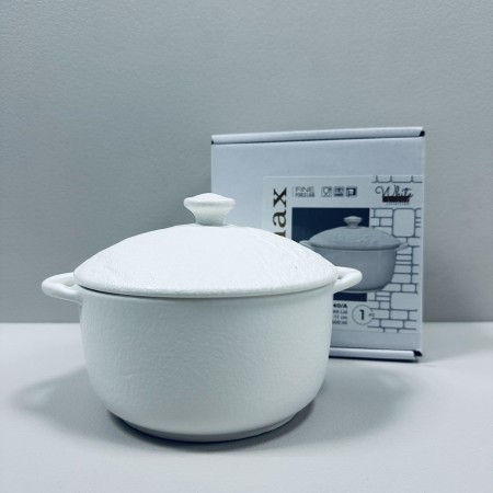 Горщик для запікання з кришкою 18см/600 мл Wilmax Slatestone White WL-661540/A