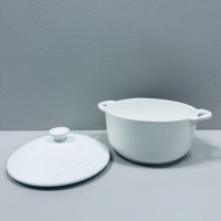 Горщик для запікання з кришкою 18см/600 мл Wilmax Slatestone White WL-661540/A