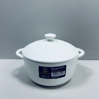 Горщик для запікання з кришкою 18см/600 мл Wilmax Slatestone White WL-661540/A