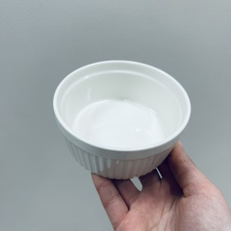 Салатник порцеляновий 11 см білий Olens 102-1100