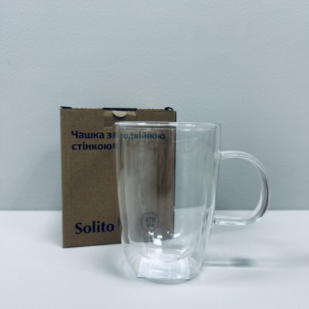 Чашка з подвійною стінкою Solito 370 мл S&T 201-13