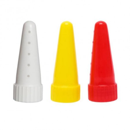 Набір пластикових насадок для соусів 3 шт 5 см Stenson 3250