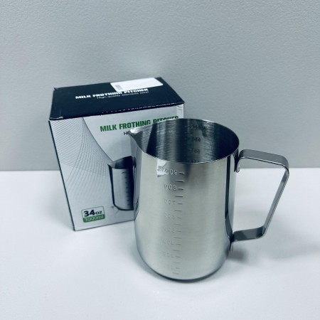 Молочник з нержавіючої сталі без кришки з мірною шкалою 1 л Stenson R92698-1,0