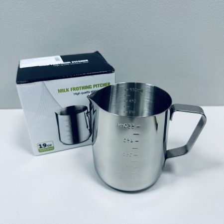 Молочник з нержавіючої сталі без кришки з мірною шкалою 550 мл Stenson R92698-0,55