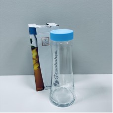 Графін скляний з синьою кришкою 1 л h-25,5 см Pasabahce Basic 43234