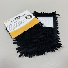 Запаска для швабри (мікрофібра локшина) 42*12,5 см чорна Tadar 50690