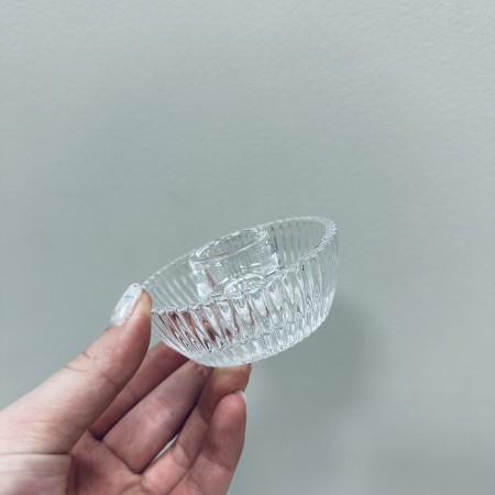 Підсвічник скляний h-4 см, d-8,5 см "Свінг" Olens 8030-371