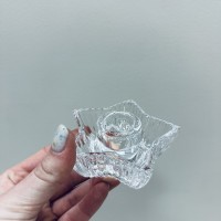 Підсвічник скляний h-4 см, 9х9 см "Зірка" Olens 8030-370