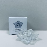 Підсвічник скляний h-4 см, 9х9 см "Зірка" Olens 8030-370