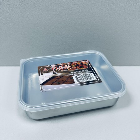 Лоток із нержавіючої сталі з кришкою 1200 мл 20,3х15,7х4 см A-Plus 2211