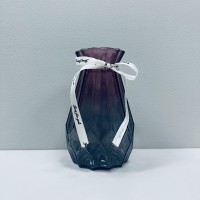 Ваза скляна h-17,7 см, d-8 см Viva Berryl 6841686 бордово-сіра