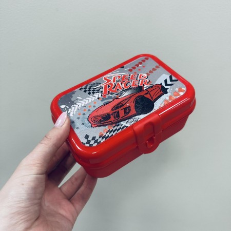 Ланч бокс пластиковий 15х10х6 см Small Lunch Box-Car HEREVIN 161271-002 червоний 6651392